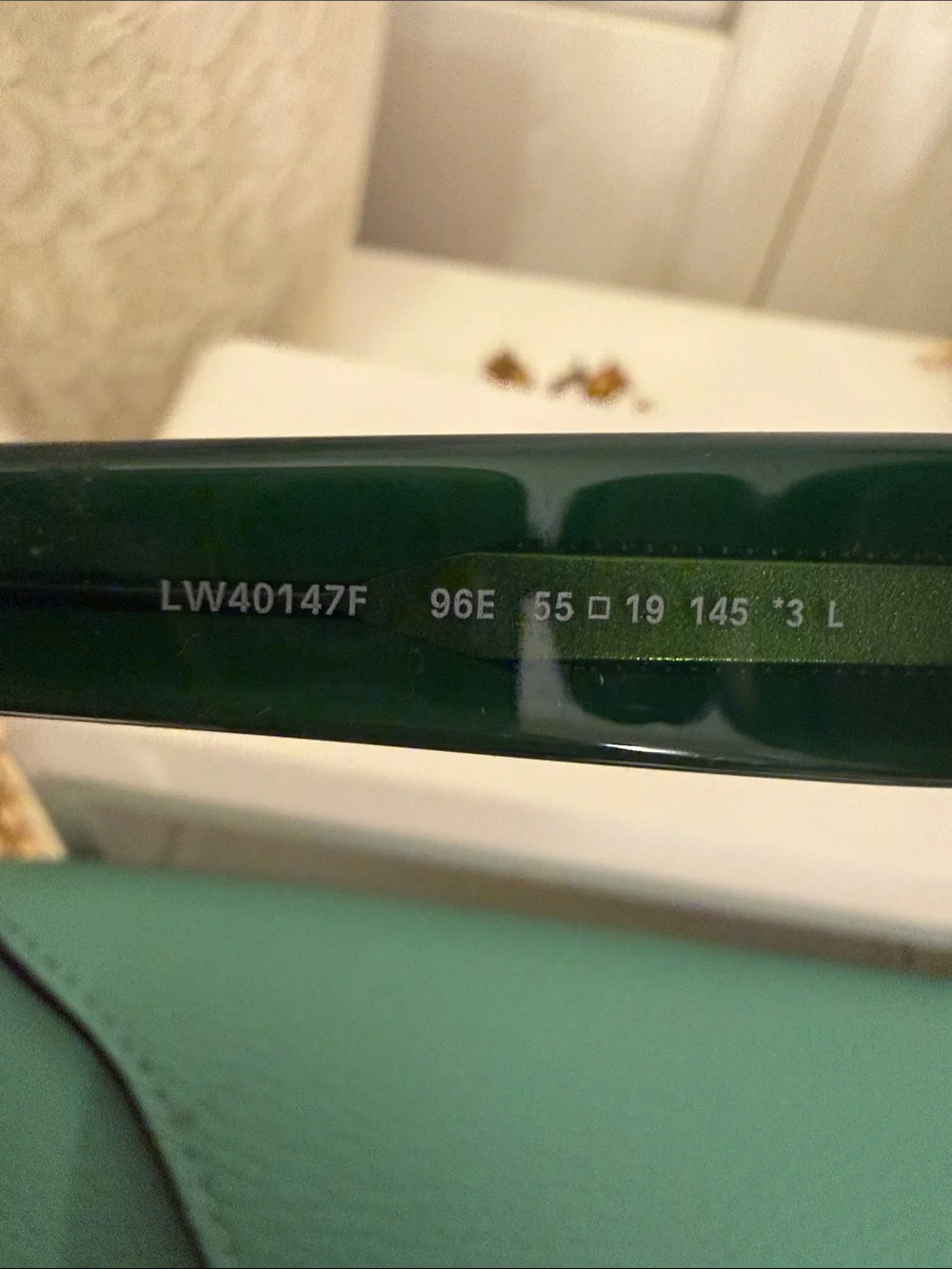 Green Oval  Cateye LOEWE  Women's Sunglasses New with Case